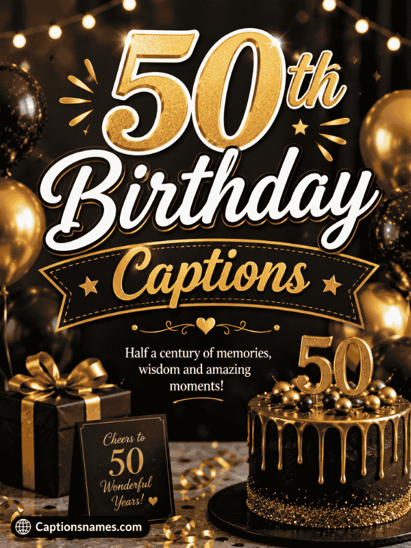 50th Birthday Captions