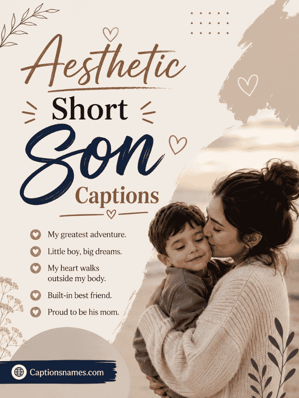 Aesthetic Short Son Captions