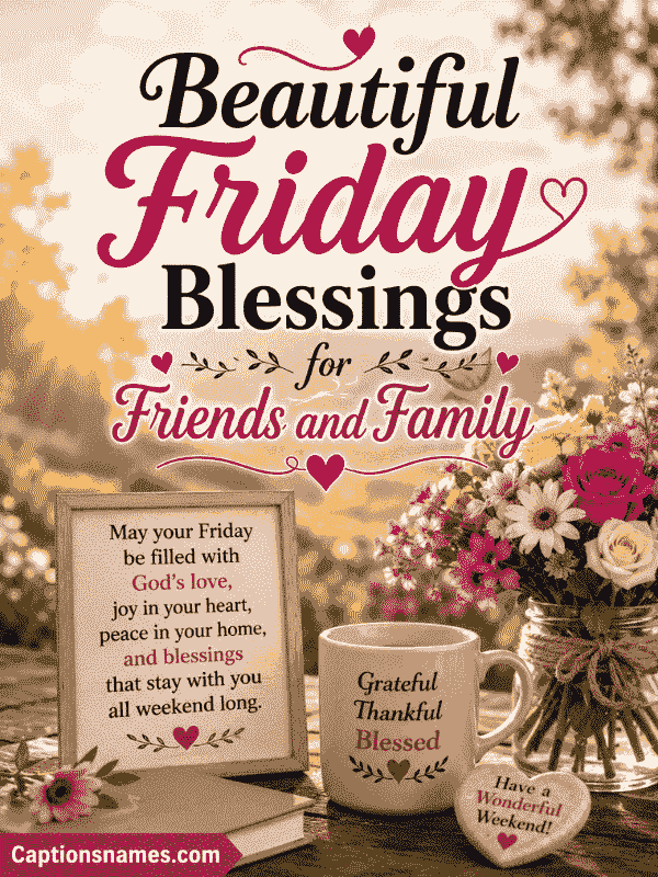 Beautiful Friday Blessings for Friends and Family