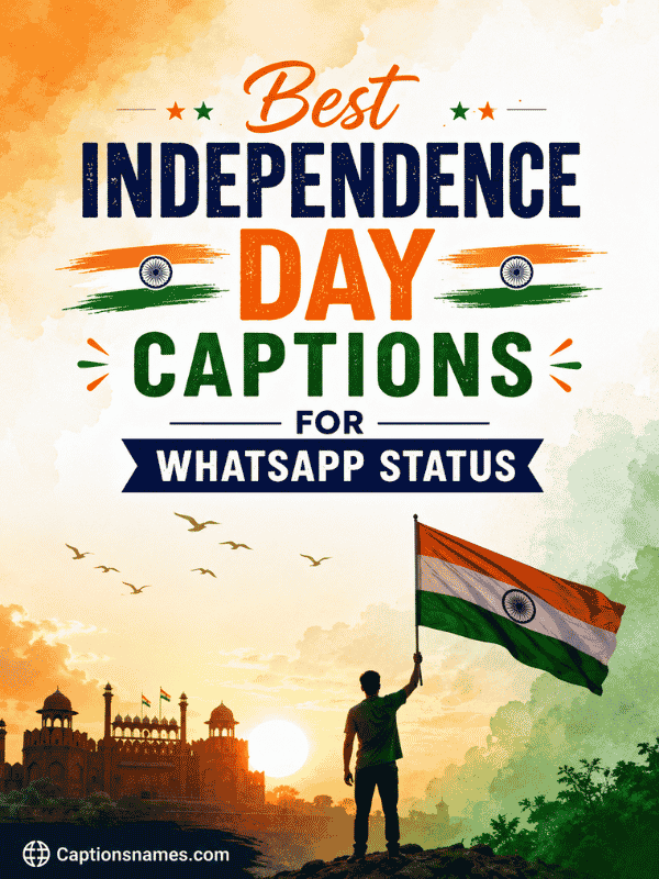 Best Independence Day Captions for WhatsApp Status