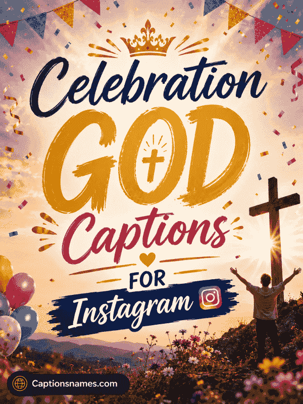 Celebration God Captions for Instagram