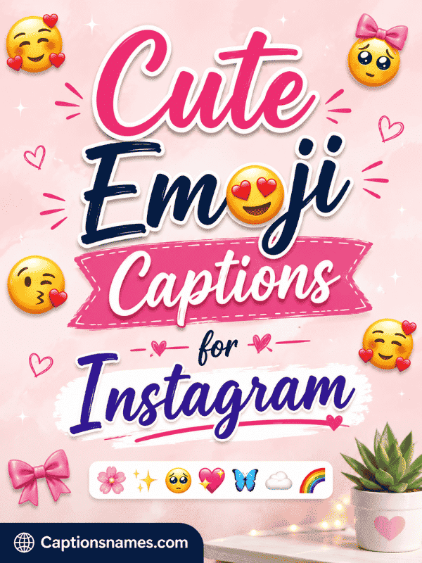 Cute Emoji Captions for Instagram