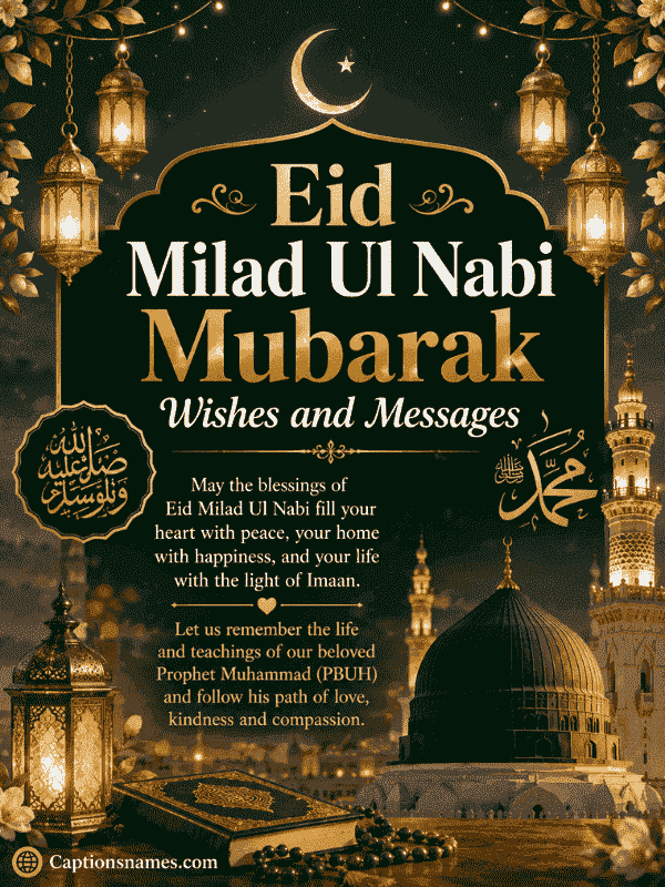 Eid Milad Ul Nabi Mubarak Wishes and Messages