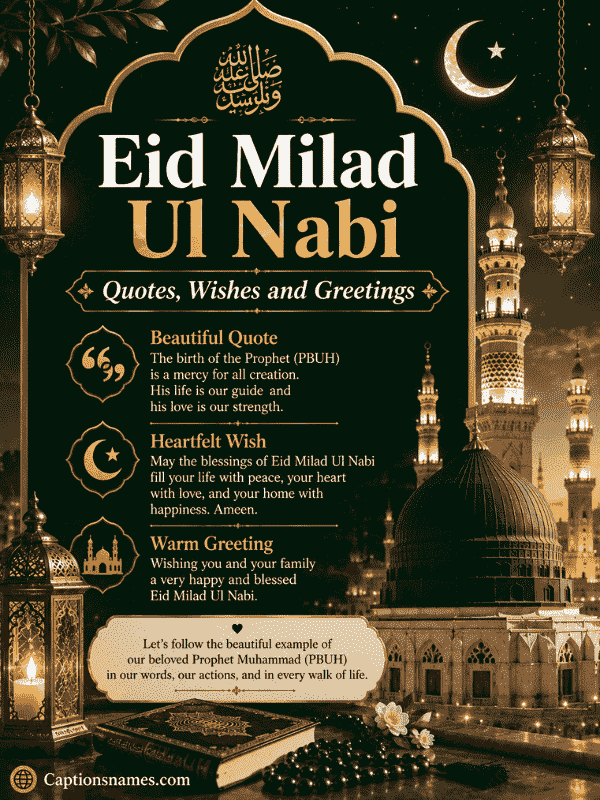 Eid Milad Ul Nabi Quotes, Wishes and Greetings