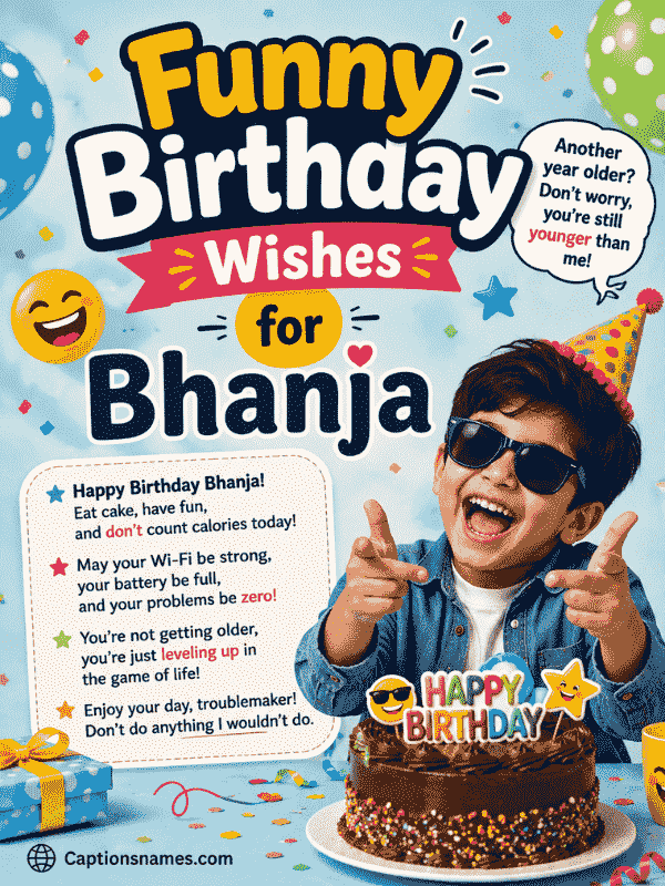 Funny Birthday Wishes for Bhanja