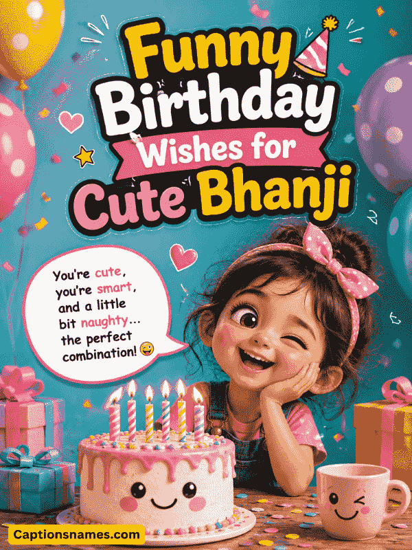 Funny Birthday Wishes for Cute Bhanji