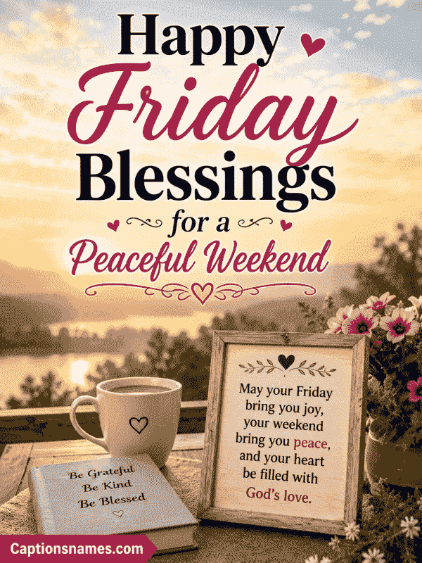 Happy Friday Blessings for a Peaceful Weekend