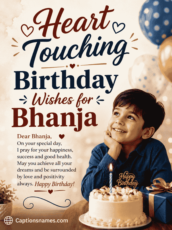 Heart Touching Birthday Wishes for Bhanja