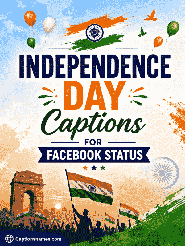 Independence Day Captions for Facebook Status