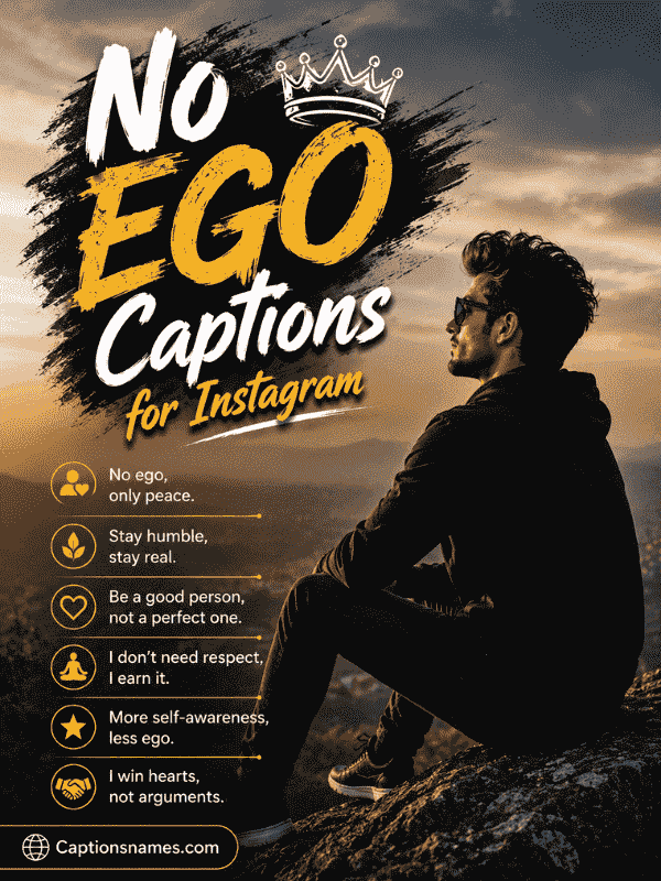 No Ego Captions for Instagram