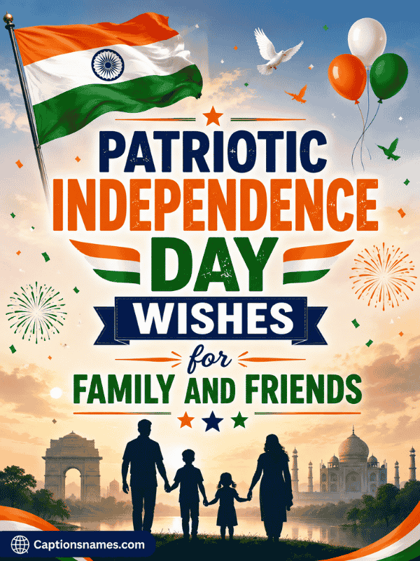 Patriotic Independence Day Wishes for Family and Friends