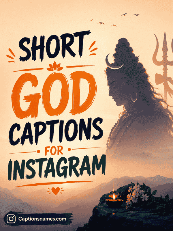 Short God Captions for Instagram