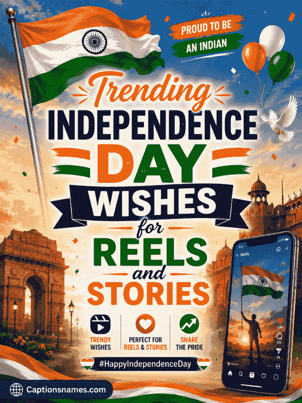 Trending Independence Day Wishes for Reels and Stories