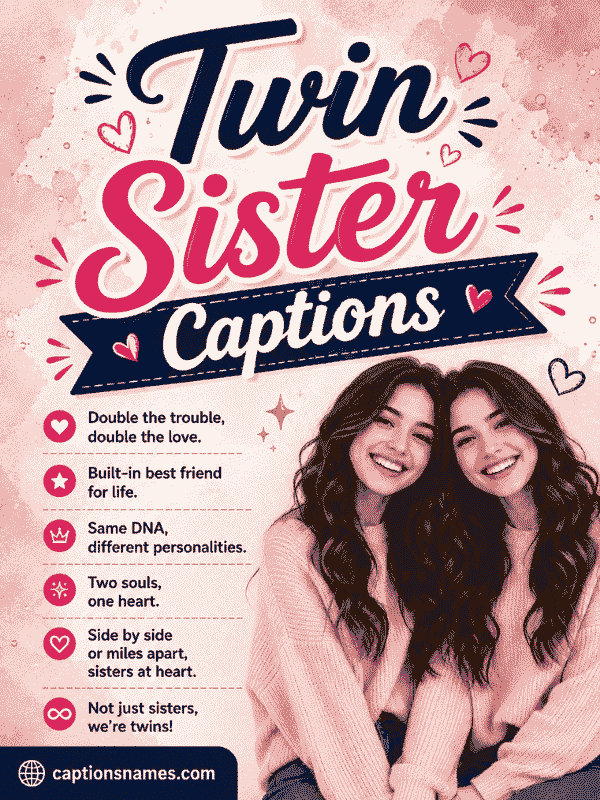Twin Sister Captions