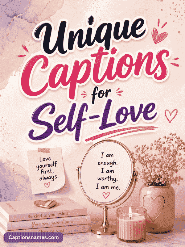 Unique Captions for Self-Love