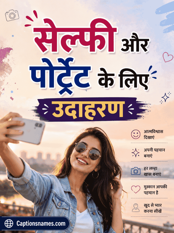 सेल्फी और पोर्ट्रेट के लिए उदाहरण