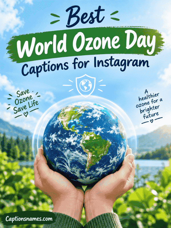 Best World Ozone Day Captions for Instagram