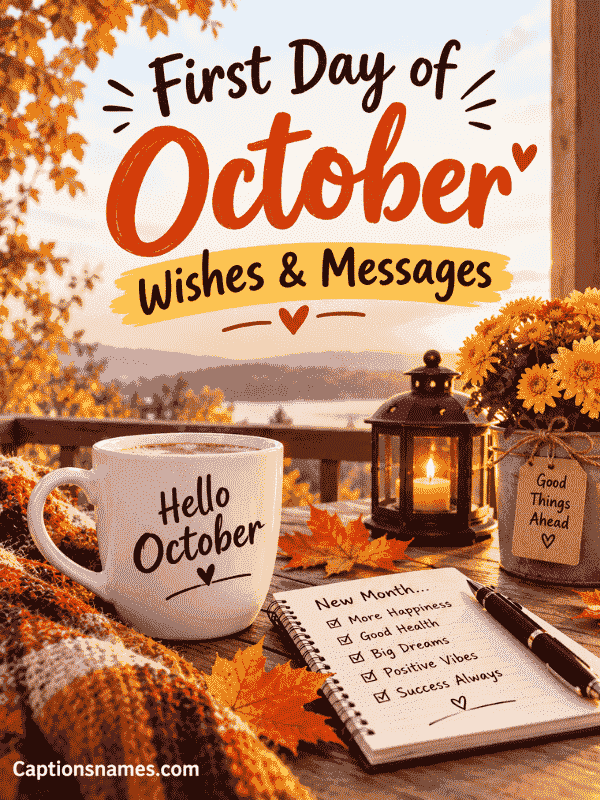 First Day of October Wishes & Messages