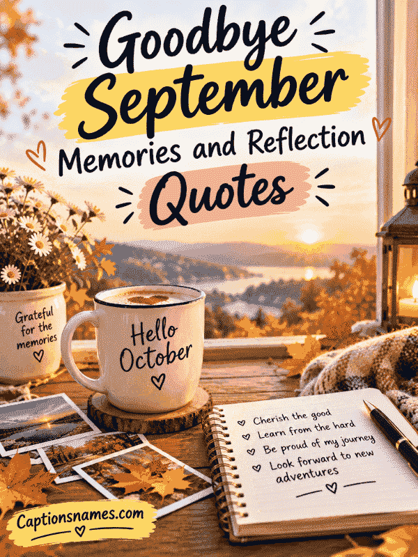 Goodbye September Memories and Reflection Quotes
