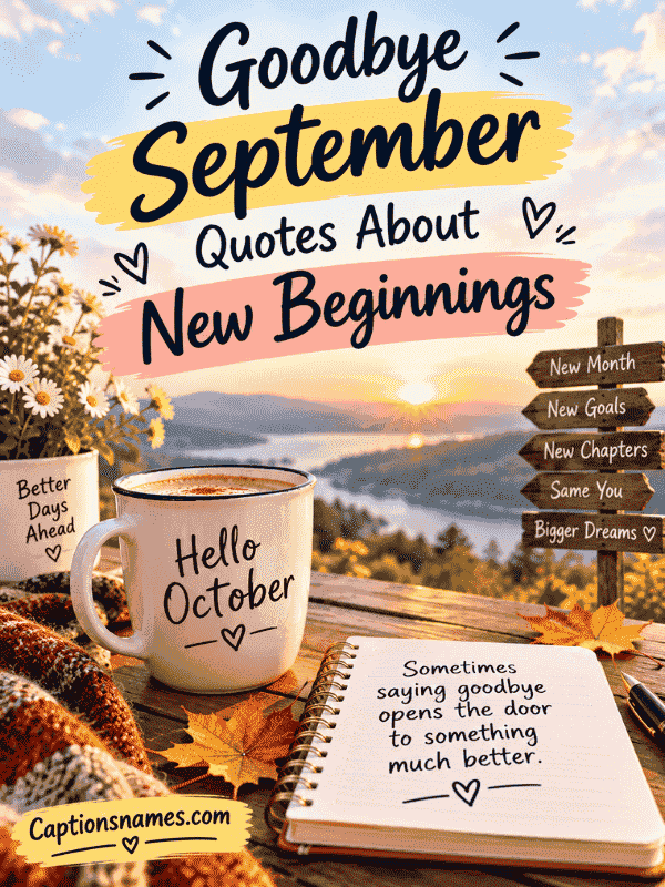 Goodbye September Quotes About New Beginnings
