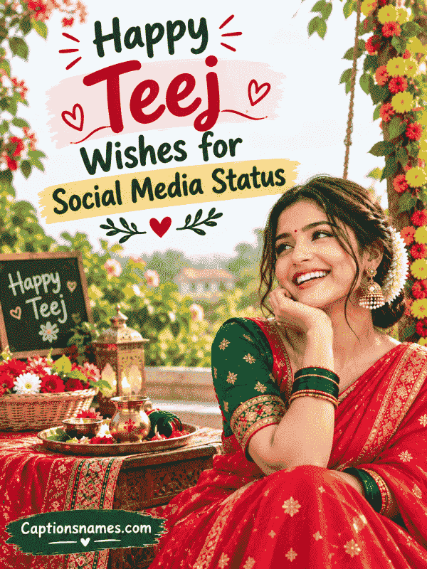 Happy Teej Wishes for Social Media Status