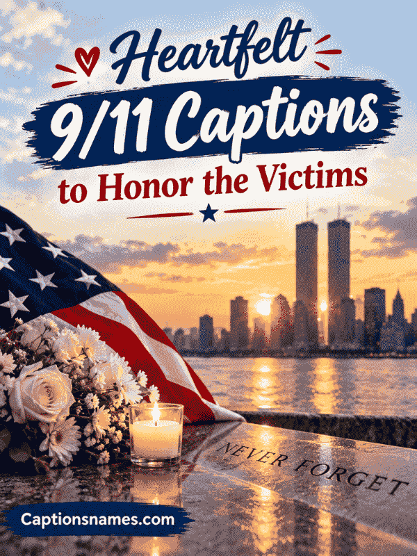 Heartfelt 911 Captions to Honor the Victims