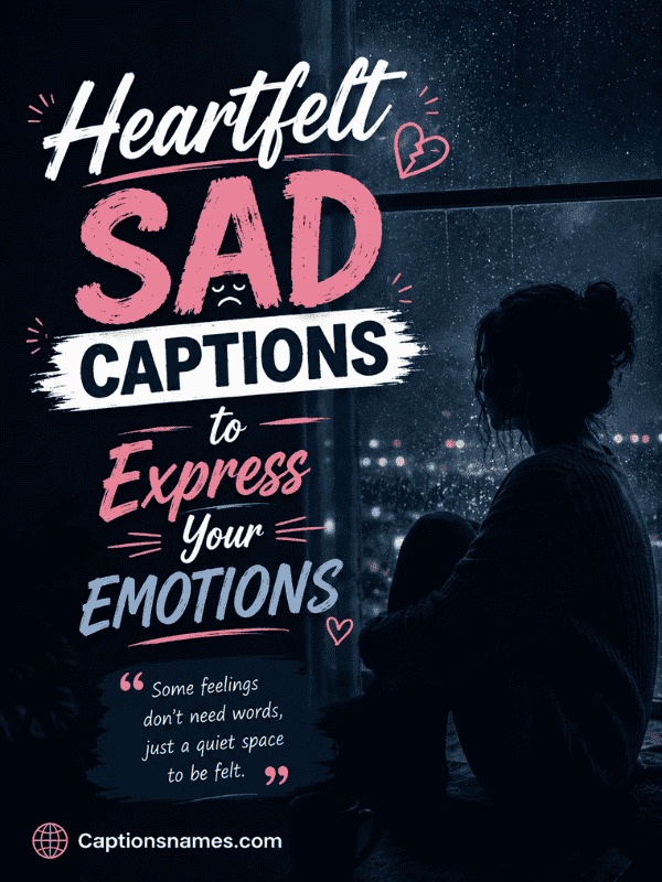 Heartfelt Sad Captions to Express Your Emotions