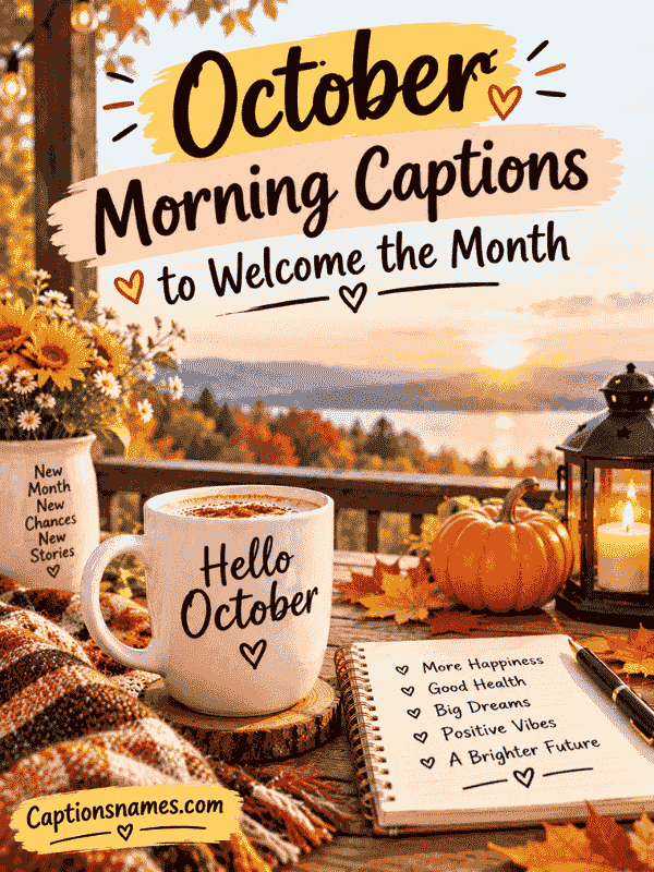 October Morning Captions to Welcome the Month