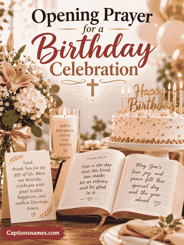 Opening Prayer for a Birthday Celebration