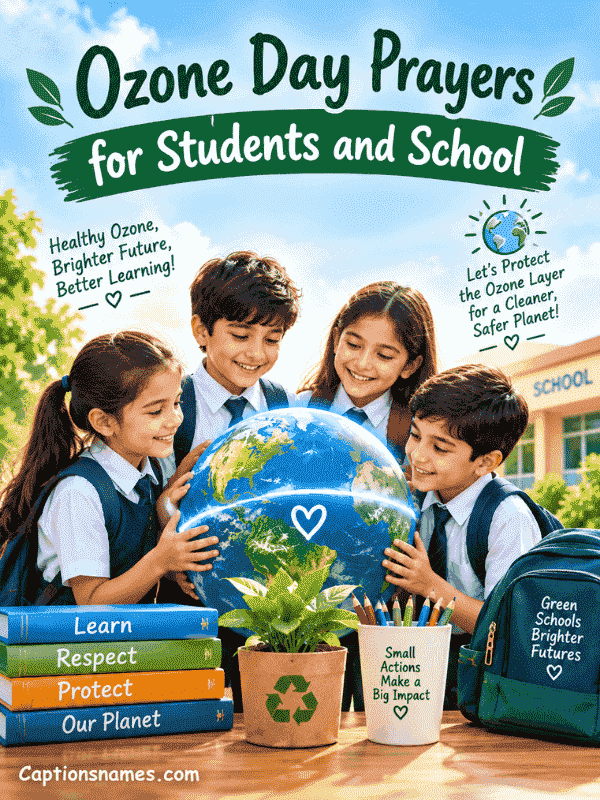 Ozone Day Prayers for Students and School