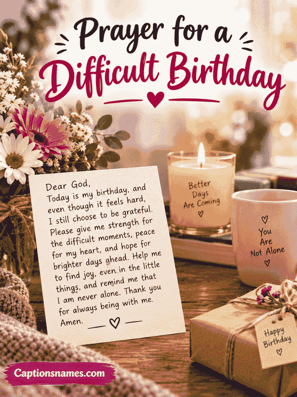 Prayer for a Difficult Birthday