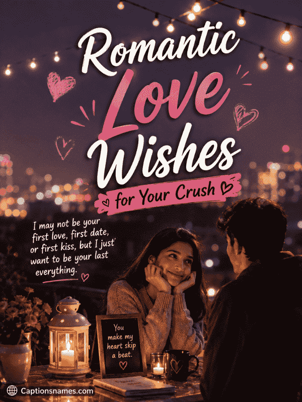 Romantic Love Wishes for Your Crush