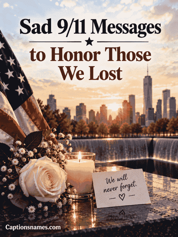 Sad 911 Messages to Honor Those We Lost