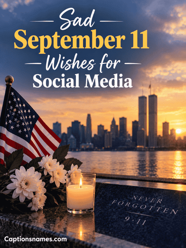 Sad September 11 Wishes for Social Media