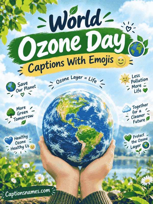 World Ozone Day Captions With Emojis