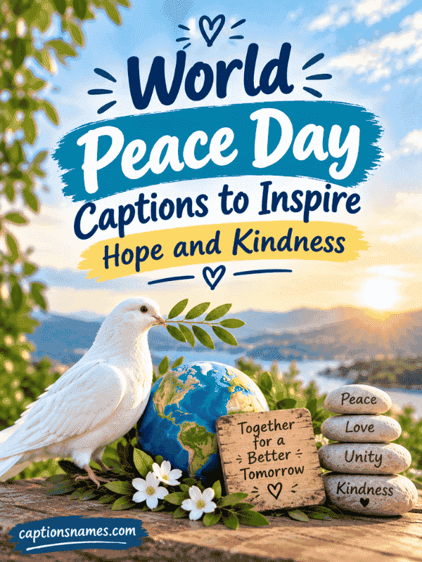 World Peace Day Captions to Inspire Hope and Kindness