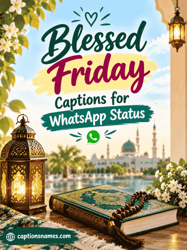 Blessed Friday Captions for WhatsApp Status