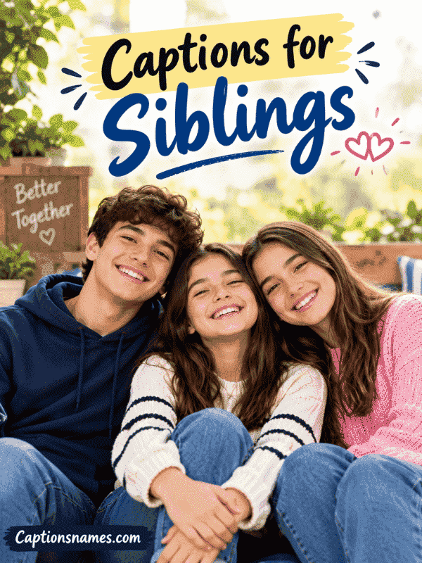Captions for Siblings