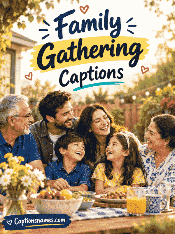 Family Gathering Captions