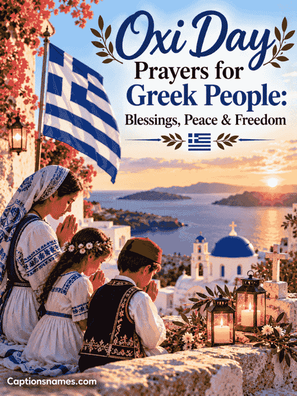 Oxi Day Prayers for Greek People Blessings, Peace & Freedom