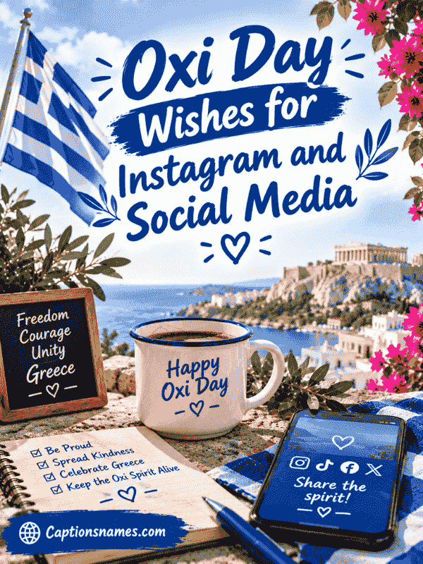 Oxi Day Wishes for Instagram and Social Media