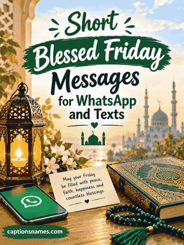 Short Blessed Friday Messages for WhatsApp and Texts