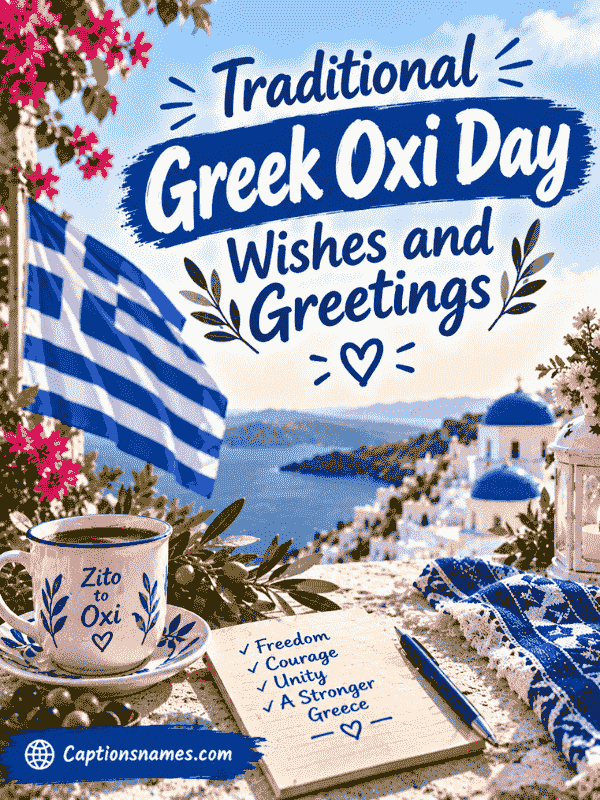 Traditional Greek Oxi Day Wishes and Greetings