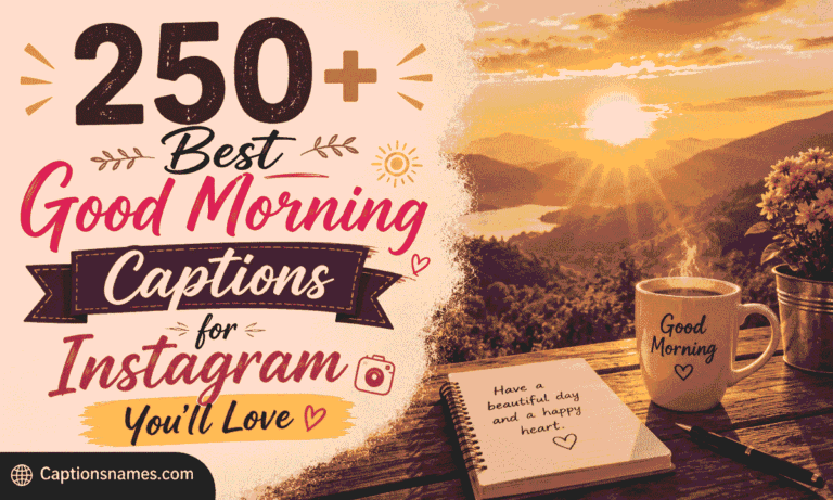 Good Morning Captions for Instagram