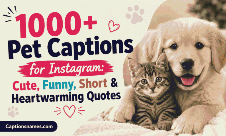 Pet Captions for Instagram