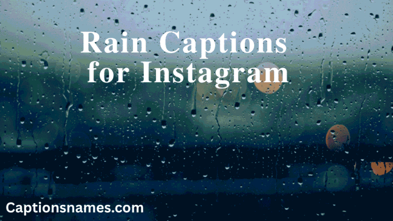 Rain Captions for Instagram