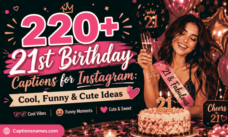 21st Birthday Captions for Instagram