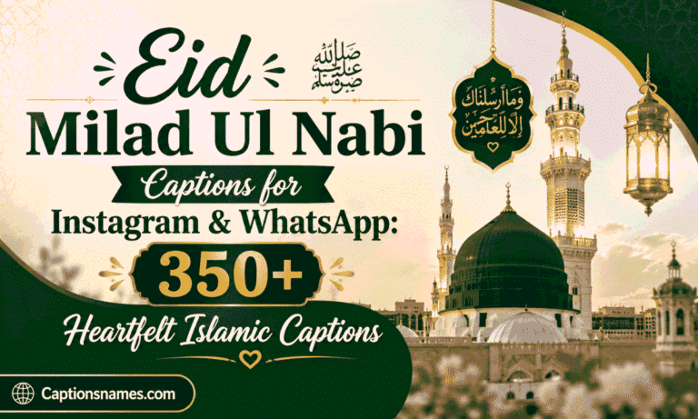Eid Milad Ul Nabi Captions for Instagram WhatsApp