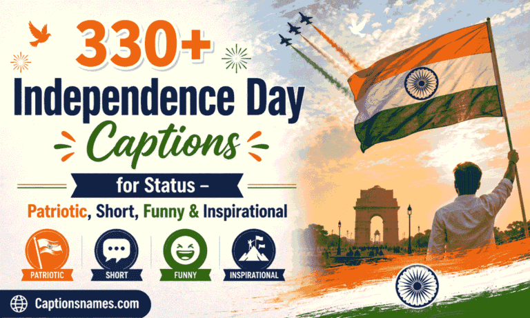 Independence Day Captions for Status