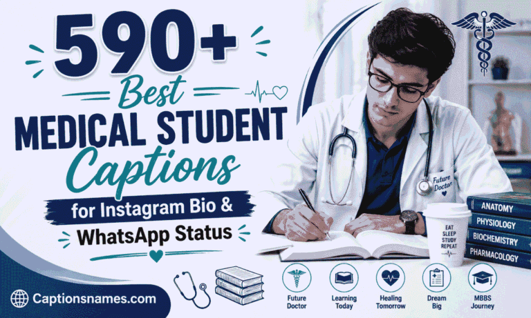 Medical Student Captions for Instagram Bio & WhatsApp Status